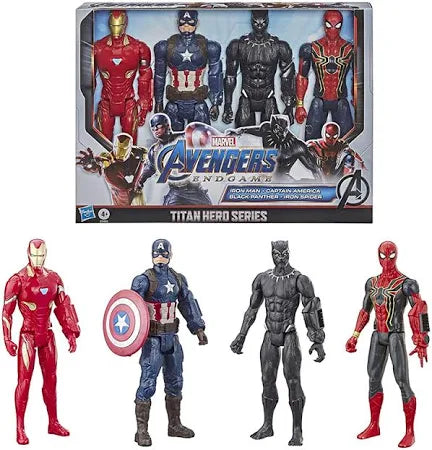 Avengers Action Figures Set of 4, Infinity War Superheroes, Action Toys Set for Kids Boys, Birthday Gift for Kids (Set of 4- Avenger Toys)