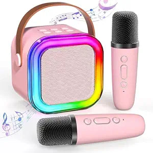 Karaoke Machine with Wireless Mics Bluetooth Speaker